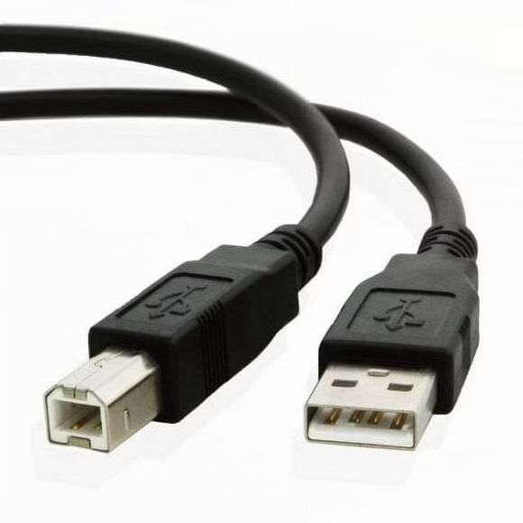 Universal USB Printer Cable USB 2.0 A Male to B Male Cord 6 Ft. New - Picture 1 of 3